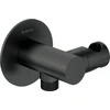 Deante Round angled connector with handset holder