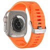 Decoded Ultra Traction silikoninė apyrankė Apple Watch 49 / 45 / 44 / 42 mm Gen 1-9 - SE - oranžinės spalvos