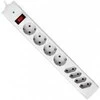 Defender Surge protector for 8 sockets (4x C13 + 4x Euro) , cable 2.0m. with grounded connection and safety switch, Schuko – C13 + Euro, DFS301