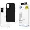 Dėklas 3MK Silicone dėklas skirtas Apple iPhone 17 juodos spalvos