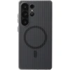 Dėklas Accezz Lite nugarėlė su MagSafe | Fluted | skirta Samsung Galaxy S25 Ultra – Smokey Matte