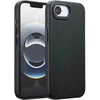 Dėklas Accezz MagSafe odinis galinis dangtelis, skirtas iPhone 17e / 16e – Onyx Juodas