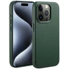 Dėklas Accezz MagSafe odinis galinis dangtelis, skirtas iPhone 15 Pro – kedro žalia