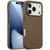 Dėklas Accezz MagSafe odinis galinis dangtelis, skirtas iPhone 17 Pro – kavos ruda