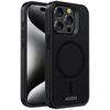 Dėklas Accezz tvirtas matinis galinis dangtelis su MagSafe, skirtas iPhone 15 Pro Max – juodas