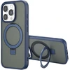 Dėklas Accezz žiedinis stovas ir nugarėlė su MagSafe, skirta iPhone 16 Pro – mėlyna
