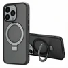 Dėklas Accezz žiedinis stovas su nugarėlės dėklu ir MagSafe, skirtas iPhone 13 Pro – Juodas