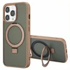 Dėklas Accezz žiedinis stovas su nugarėlės dėklu ir MagSafe, skirtas iPhone 13 Pro – rudas