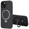Dėklas Accezz žiedinis stovas su nugarėlės dėklu ir MagSafe, skirtas iPhone 14 – Juodas