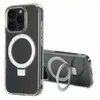 Dėklas Accezz žiedinis stovas su nugarėlės dėklu ir MagSafe, skirtas iPhone 16 Pro – skaidrus