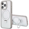 Dėklas Accezz žiedinis stovas su nugarėlės dėklu ir MagSafe, skirtas iPhone 15 Pro – pilkas