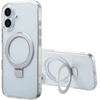 Dėklas Accezz žiedinis stovelis su nugarėlės dėklu ir MagSafe, skirtas iPhone 17 – skaidrus