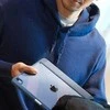 UNIQ dėklas Moven Apple iPad Air 10.9" (2022/2020) Apple iPad Air 11" (2024) Antimicrobial mėlynos spalvos