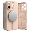 Ringke Silicone MagSafe iPhone 16 Pro dėklas - rožinės spalvos