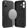 Ringke iPhone 16 dėklas, silikoninis, magnetinis, juodas