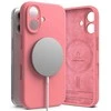 Dėklas Ringke Silicone MagSafe Apple iPhone 16 Case - rožinės spalvos
