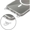 Dėklas Apple iPhone 16 Tech-Protect Flexair Chain MagSafe Pilkas & Rožinė transparent