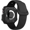 Dėklas Apple Watch 10 (42mm) Spigen Rugged Armor Matte juodas