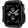 Dėklas Apple Watch 10 (46mm) Spigen Rugged Armor Matte juodas