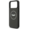 Aston Martin HC Kevlar Counter Design MagSafe dėklas, skirtas iPhone 17 Pro Max, juodas