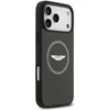 Dėklas Aston Martin HC Kevlar Counter Design MagSafe skirtas Apple iPhone 17 Pro Max juodos spalvos