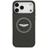 Dėklas Aston Martin HC Kevlar Counter Design MagSafe skirtas Apple iPhone 17 Pro Max juodos spalvos