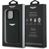 Dėklas Aston Martin HC Leather Victory Design Apple iPhone 16 Pro Max juodos spalvos