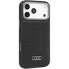 Dėklas Audi GT Synthetic Leather MagSafe iPhone 17 Pro Max juodos spalvos
