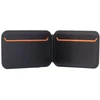 Dėklas Audi Lamborghini D1 Genuine Leather MagSafe mobile phone wallet - juodas and oranžinis