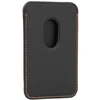Audi Lamborghini Urus D8 Genuine Leather MagSafe Magnetic Phone Wallet - Juodas and Raudona