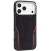 Dėklas Audi R8 iš natūralios odos su MagSafe, skirtas iPhone 17 Pro Max, juodos spalvos-red