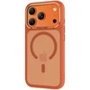 Dėklas Benks Magnetic Mist Case Metal Frame (A070) skirtas Apple iPhone 17 Pro Max oranžinės spalvos (Camera Control Button)