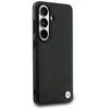 Dėklas BMW Leather Hot Stamp MagSafe Samsung Galaxy S26 juodos spalvos