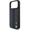 Dėklas BMW M Perforated Stripe Logo MagSafe iPhone 17 Pro Max tamsiai mėlynas