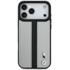Dėklas BMW M Perforated Stripe Logo MagSafe iPhone 17 Pro Max pilkas