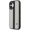 Dėklas BMW M Perforated Stripe Logo MagSafe iPhone 17 pilkas