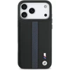 Dėklas BMW M perforuotas su juostelėmis ir logotipu MagSafe iPhone 17 Pro Max mėlynas
