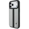 Dėklas BMW M Perforated Stripe Logo MagSafe iPhone 17 Pro Max pilkas