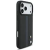 Dėklas BMW M perforuotas su juostelėmis ir logotipu MagSafe iPhone 17 Pro Max mėlynas