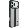 Dėklas BMW M Perforated Stripe Logo MagSafe iPhone 17 Pro Max pilkas