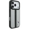 Dėklas BMW M Perforated Stripe Logo MagSafe iPhone 17 Pro pilkas