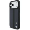 Dėklas BMW M Perforated Stripe Logo MagSafe iPhone 17 Pro Max tamsiai mėlynas