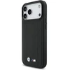 Dėklas BMW M Quilted Logo MagSafe Apple iPhone 17 Pro Max juodos spalvos