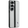 Dėklas BMW Perforated Stripe Logo MagSafe Samsung Galaxy S26 Ultra pilkos spalvos