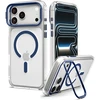 Dėklas Spigen Ultra Hybrid Optik S MagSafe, clear deep mėlynas – iPhone 18 Pro/17 Pro