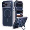 Dėklas Spigen Ultra Hybrid Optik S MagSafe, clear deep mėlynas – iPhone 18 Pro/17 Pro