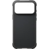 Dėklas PITAKA Cairn Case, skirtas iPhone 18 Pro Max / 17 Pro Max, juodas pilkas