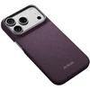 Dėklas PITAKA Edge PTK Weaving-Charoite MagSafe, skirtas iPhone 18 Pro / 17 Pro, violetinis