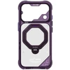 Dėklas Skinarma Saturn MagSafe + besisukantis stovas, skirtas iPhone 18 Pro / 17 Pro, bordo spalvos