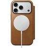 Dėklas Cases and Covers - Flip Nomad Modern Leather Folio, english tan – iPhone 18 Pro/17 Pro
